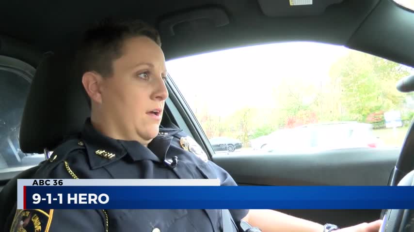 Morehead State University Police Officer Harley Catron - The first recipient of the ABC 36 9-1-1 Hero on 10-31-19