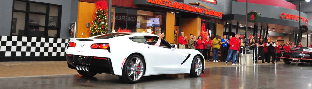 Last C7 Stingray Corvette delivered to National Corvette Museum after rolling off the assembly line at the GM Plant across the street in Bowling Green 11-20-19