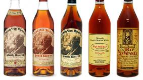 Pappy Van Winkle bourbon bottles
