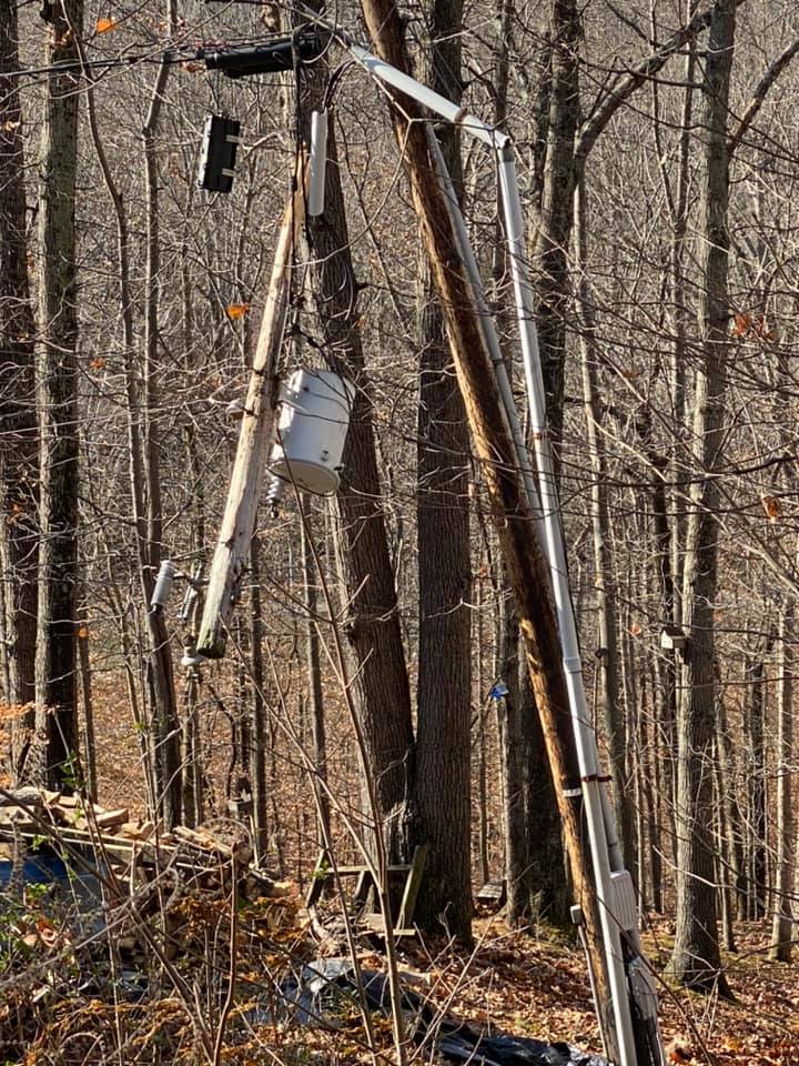 Wind blamed for widespread power outages on 11-27-19 across eastern Kentucky.  Photo courtesy:  Kentucky Power