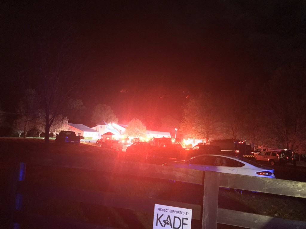 Scene of explosion and fire at GenCanna plant in Clark County 11-7-19