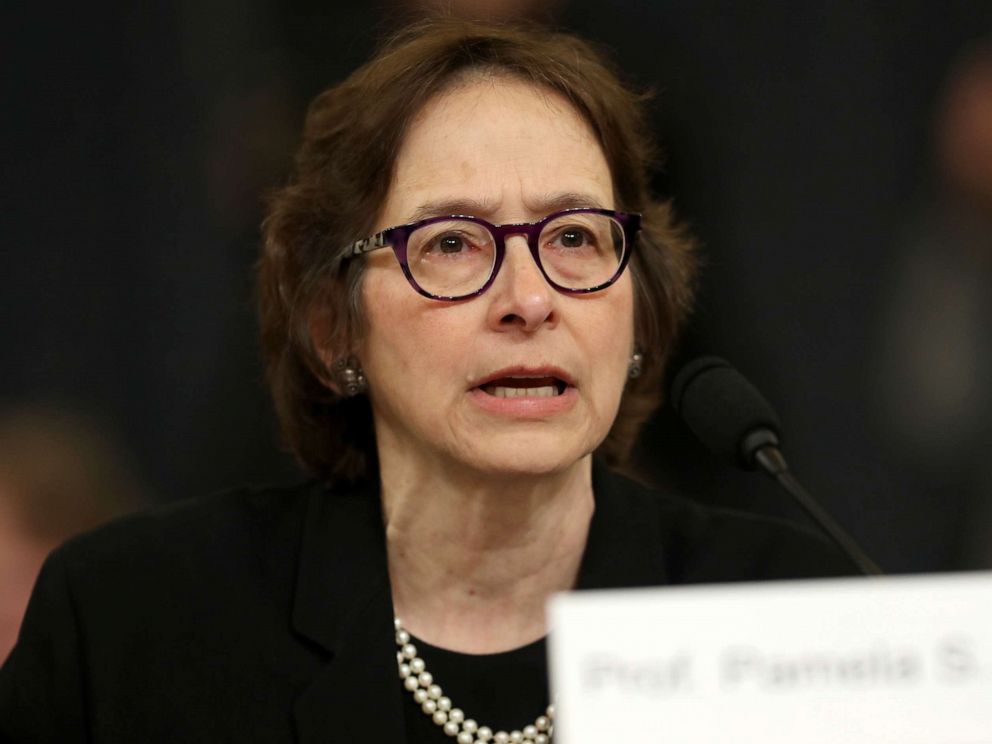 PHOTO: Constitutional scholar Pamela Karlan of Stanford University testifies before the House Judiciary Committee in the Longworth House Office Building on Capitol Hill Dec. 4, 2019, in Washington.