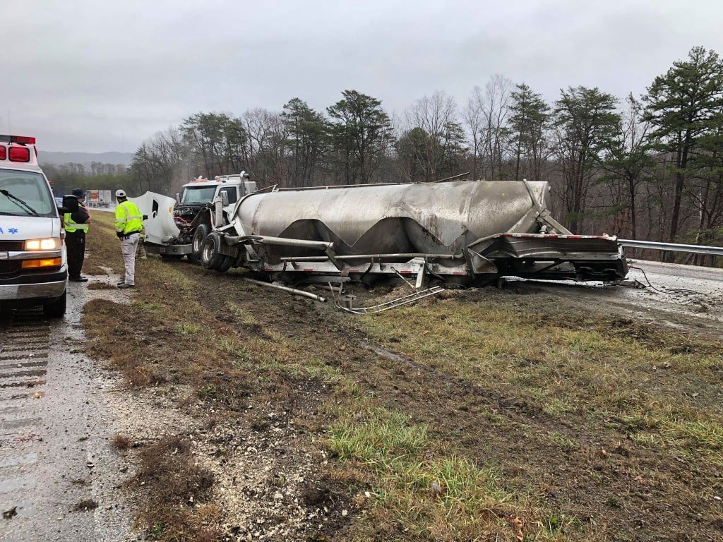 semi-truck rollover
