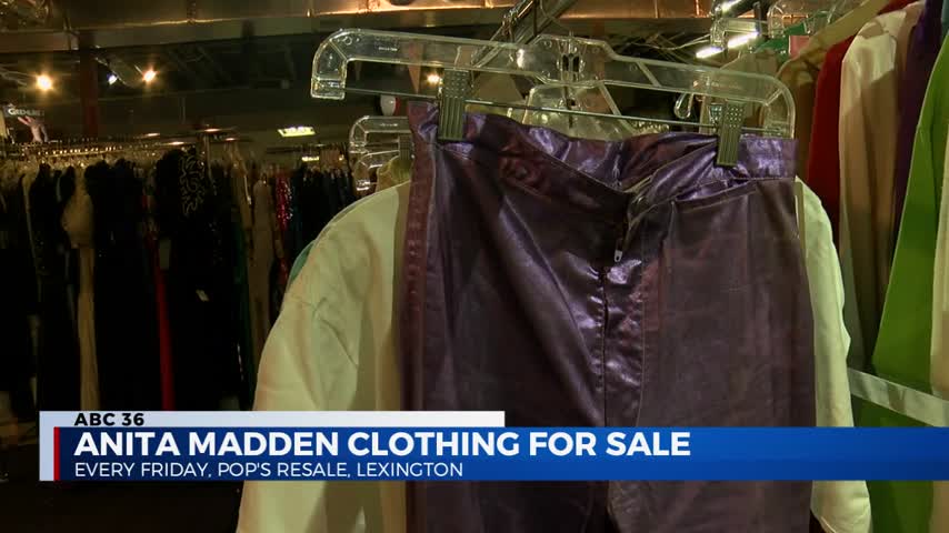 The late Lexington socialite Anita Madden's vintage clothing being sold at Pops Resale in Lexington 1-24-20