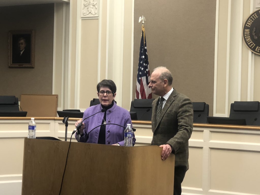 Mayor Linda Gorton and Dr. Kraig Humbaugh confirm the first Coronavirus case in Lexington