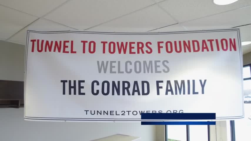 Tunnel to Towers Gold Star home dedication in London 3-10-20 to Holly Conrad who is the widow of Army Sgt. Tim Conrad