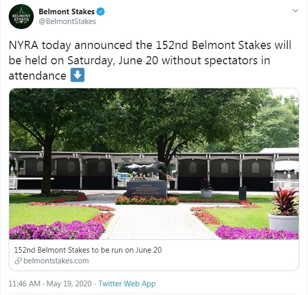 Source: Belmont Stakes