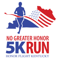No Greater Honor 5K Run logo benefitting Honor Flight Kentucky in May 2020