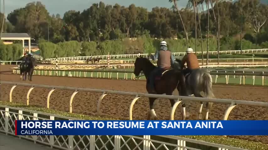 Horse racing to resume Friday at Santa Anita Park