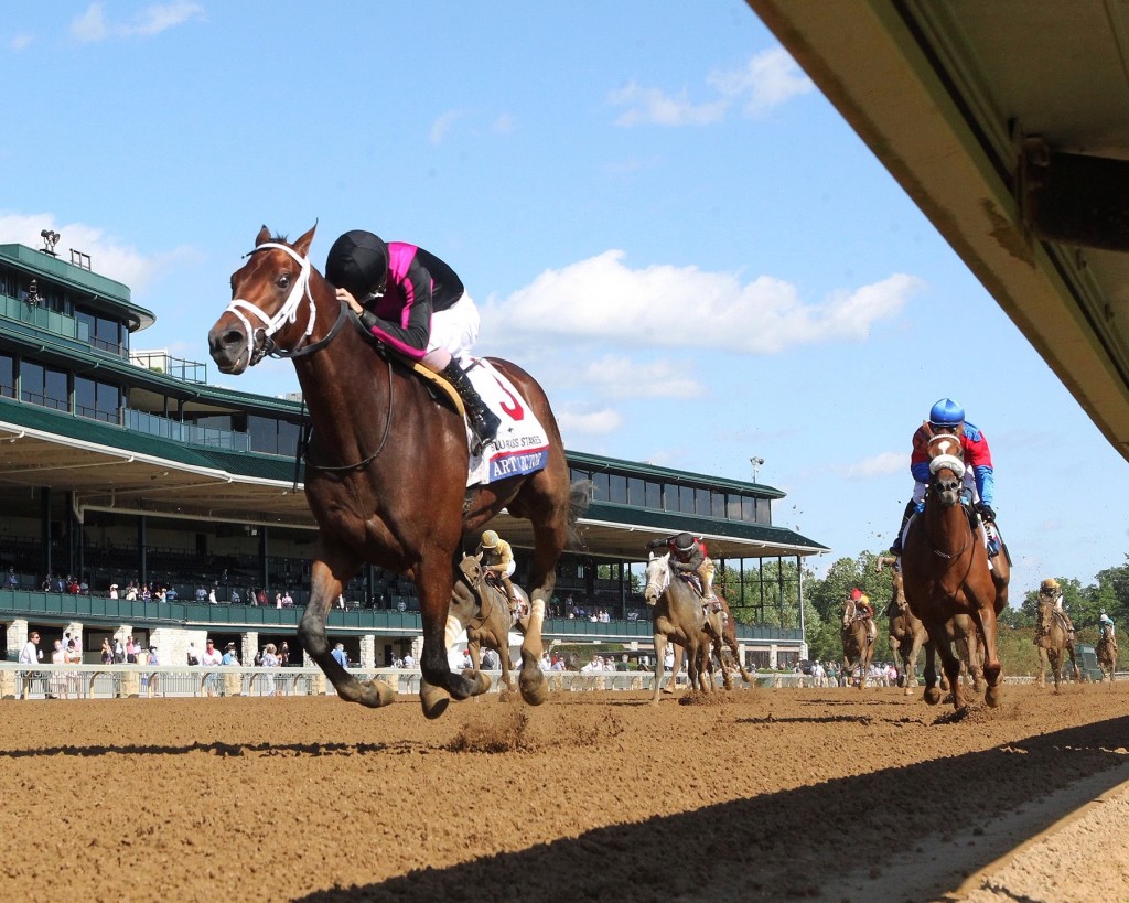 'Art Collector' wins Toyota Blue Grass Stakes at Keeneland 7-11-20 in first-ever five day race meet in July at the historic track due to coronavirus.