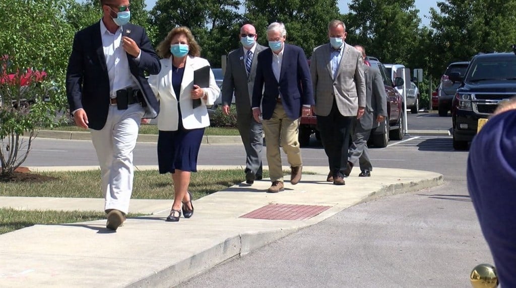 Sen. Mitch McConnell at Harrison Memorial Hospital