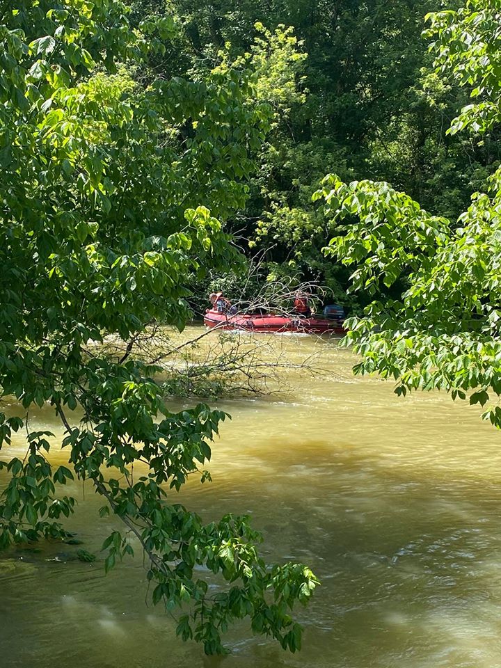 Person rescued from Salt River by Taylorsville-Spencer County Fire Protection District...photo courtesy of the district