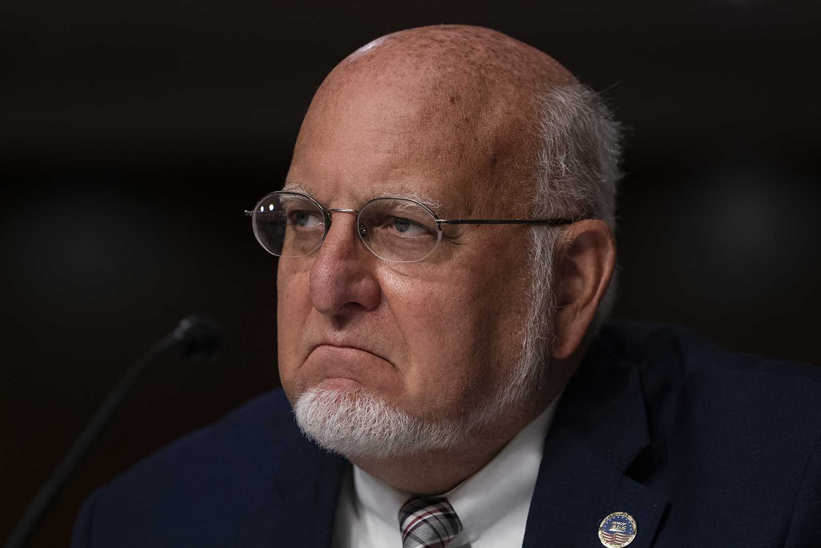 Dr. Robert Redfield, director of the Centers for Disease Control and Prevention, testifies during a Senate Senate Health, Education, Labor, and Pensions Committee Hearing on the federal government response to Covid-19 on Capitol Hill on Wednesday, September 23, in Washington.
