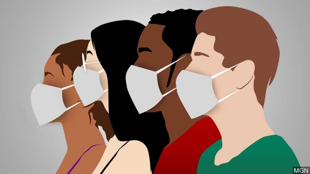 coronavirus mask graphic