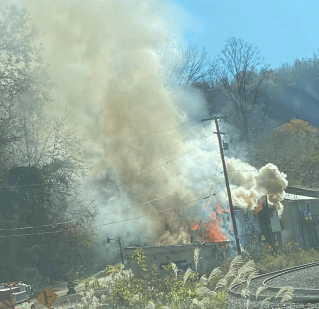 Abandoned apartment building in Perry County on Christopher Road catches fire 11-4-20