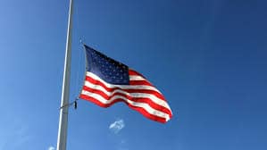 American Flag at half-staff (generic)