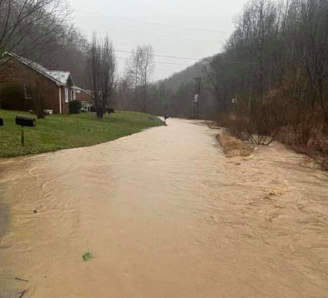 New round of flooding in Abbott Creek area of Floyd County on 3-18-21