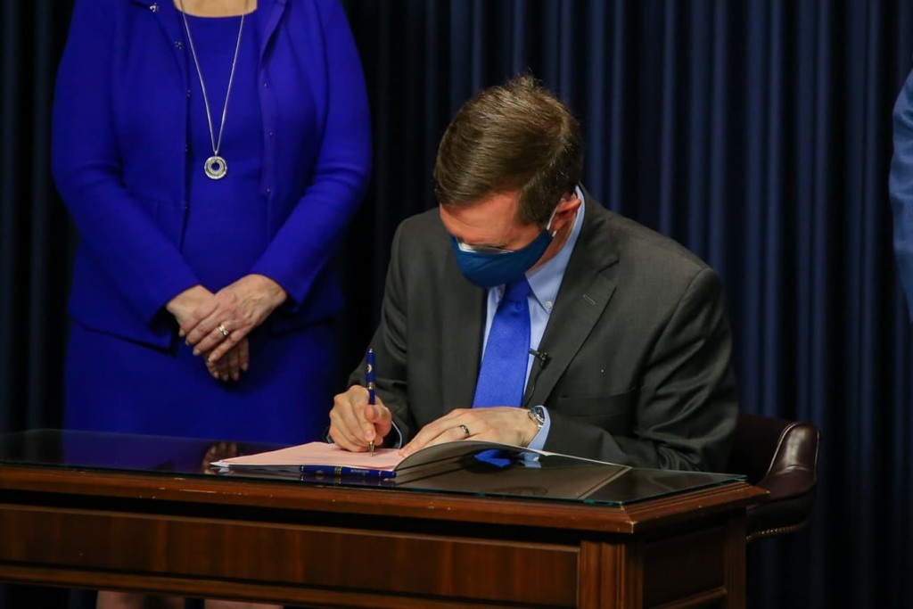 Gov. Andy Beshear signs bills into law during 2021 session.