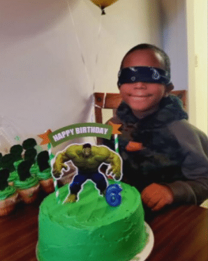 Malakai Roberts blinded after being shot in head when someone shot into his home while he was sleeping on 12-21-20