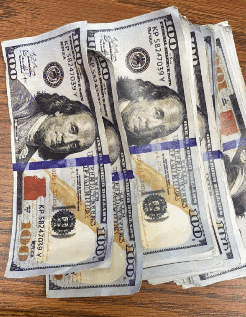 Counterfeit money found along US 23 in Pikeville on 5-3-21