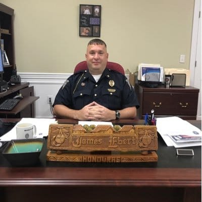 Richmond Police Chief James Ebert retires on his 44th birthday 6-30-21 at the age of 44 after serving Richmond for four and a half years