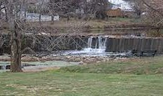 Dam at Great Crossing Park in Scott County
