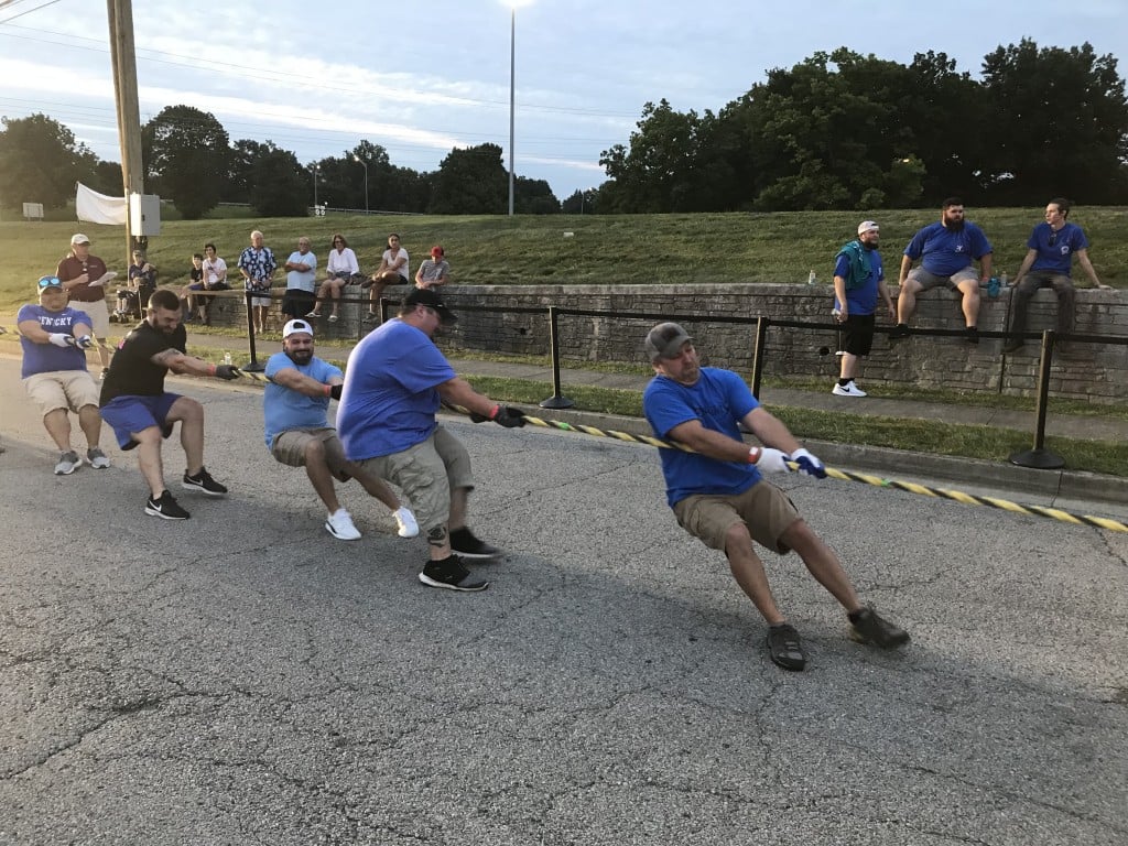 Big Brown Truck Pull at Beaumont Centre in Lexington for Special Olympics Kentucky 8-21-21