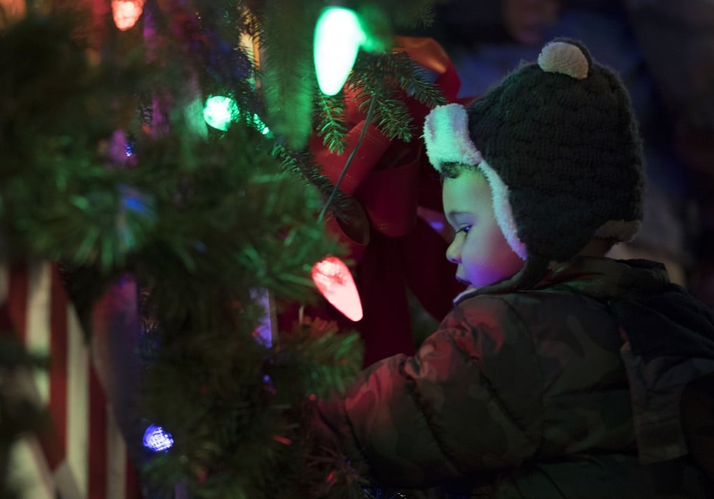 Christmas Tree Lighting At Triangle Park Nov. 24, 2018. Photo By Amy Wallot