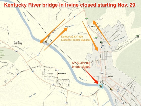 Irvine Bridge Map Crop