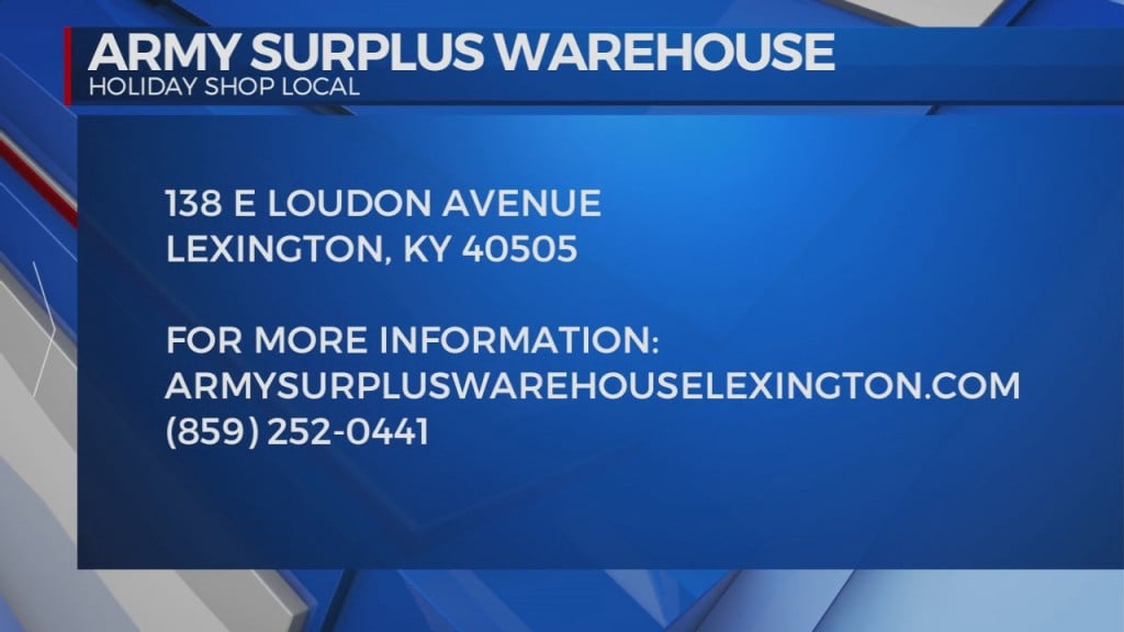 Holiday Shop Local: Army Surplus Warehouse Loudon Ave