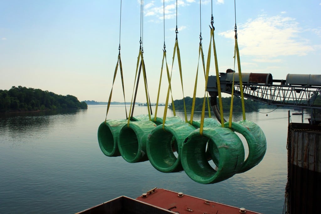Steel Coils Above The Tennessee River