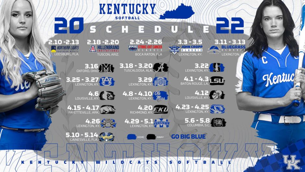 UK Releases 2022 Softball Schedule ABC 36 News