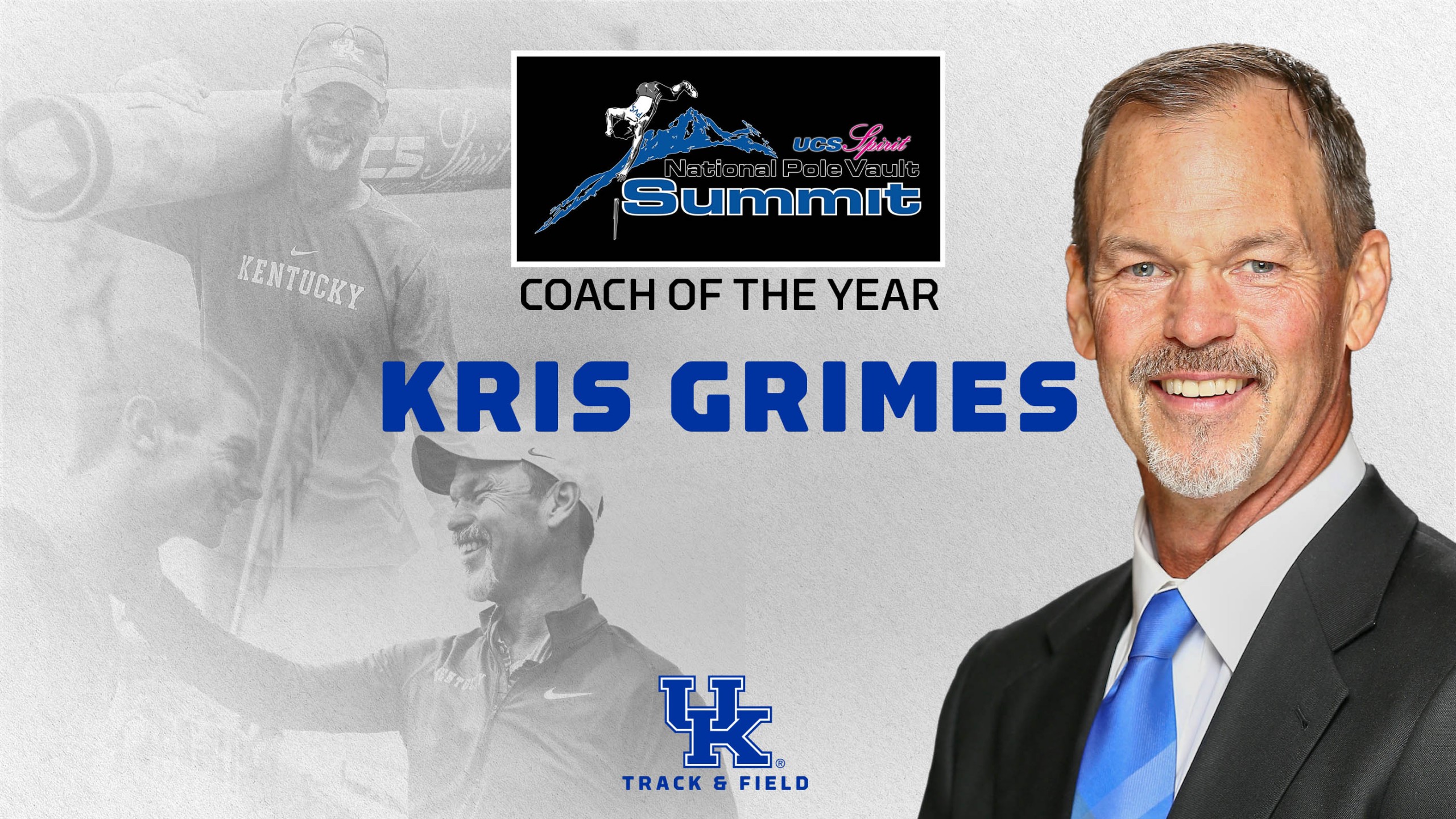 UKTF's Kris Grimes wins 2021 National Pole Vault Summit Coach of the Year -  ABC 36 News