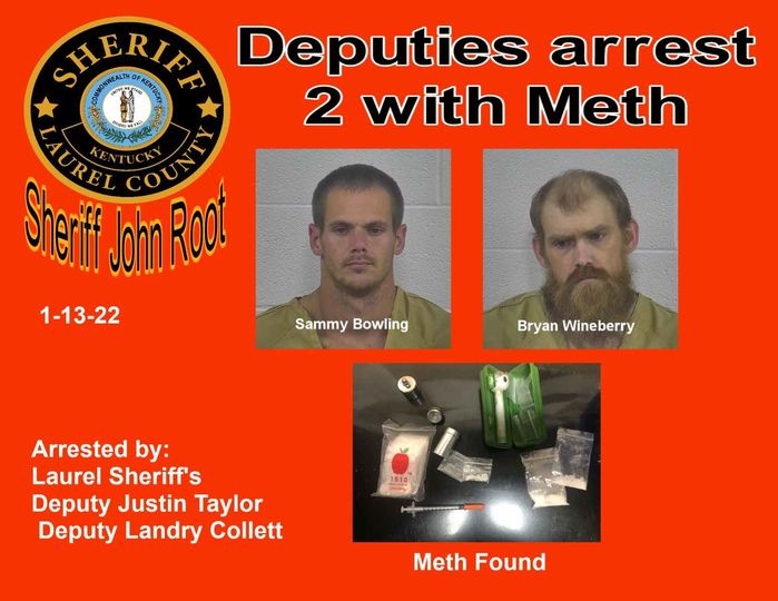Laurel Deputies Arrest 2 With Meth