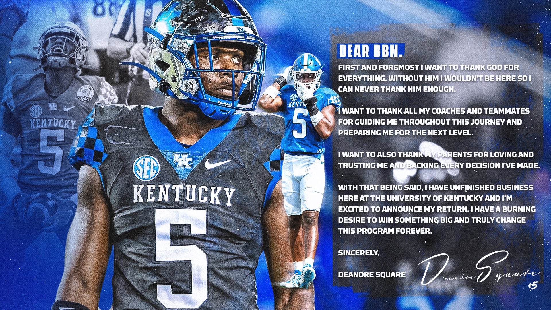 DeAndre Square will return to Kentucky