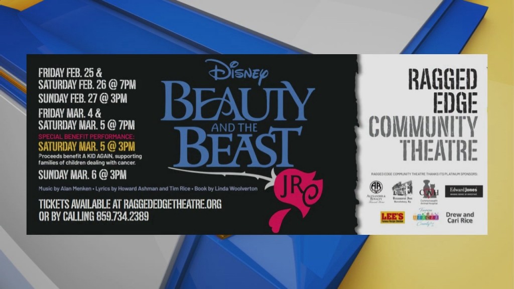 Ragged Edge Community Theatre's "beauty And The Beast Jr." Interview With Tristan Pianovski As The Beast And Lauren Lucas As Belle