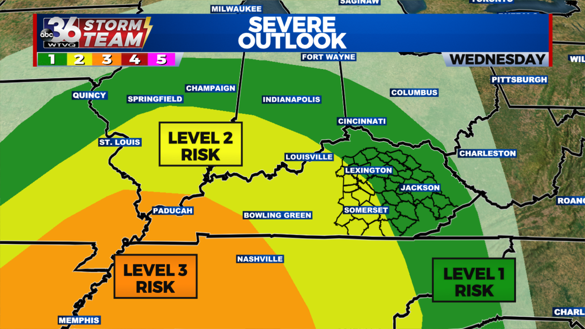 Late Wednesday severe weather threat WTVQ