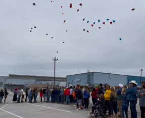 Eddie Tribble Balloon Release