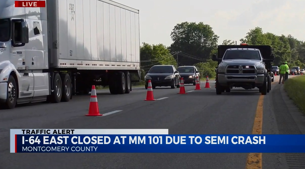 UPDATE: Semi driver killed in I-64E crash in Montgomery County ...