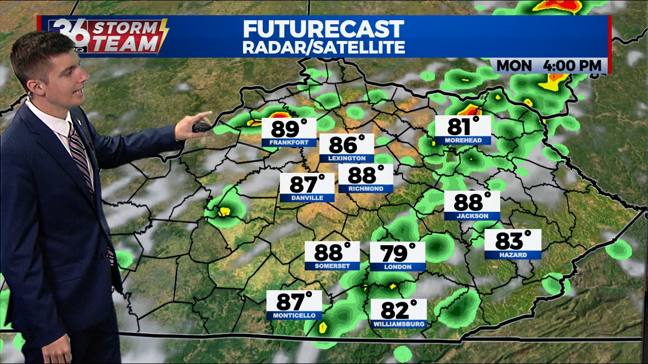 Storms move in ahead of midweek cold front - WTVQ