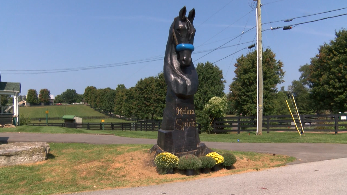 Medina Spirit sculpture unveiled at Old Friends - Vimarsana News