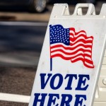 Vote Here sign