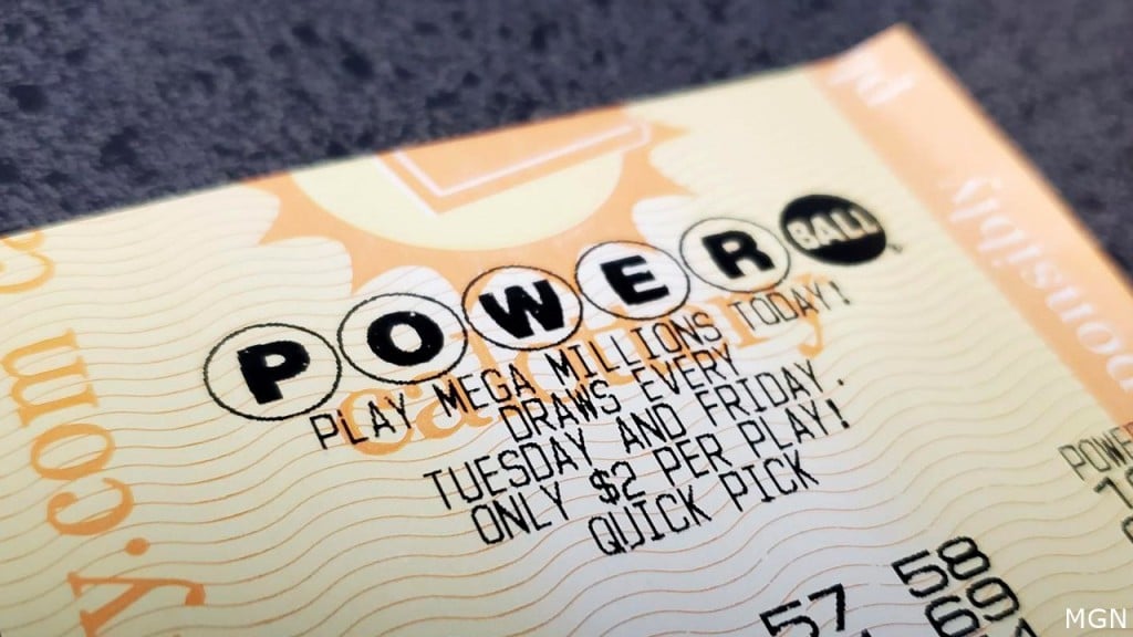 Power Ball lottery ticket