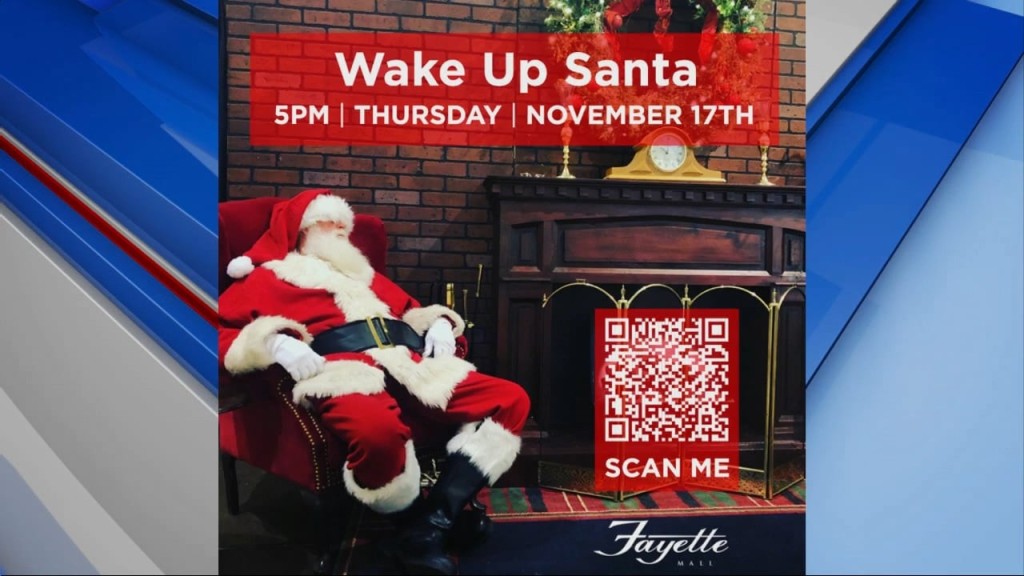 Fayette Mall Wake Up Santa Event 11/15/2022
