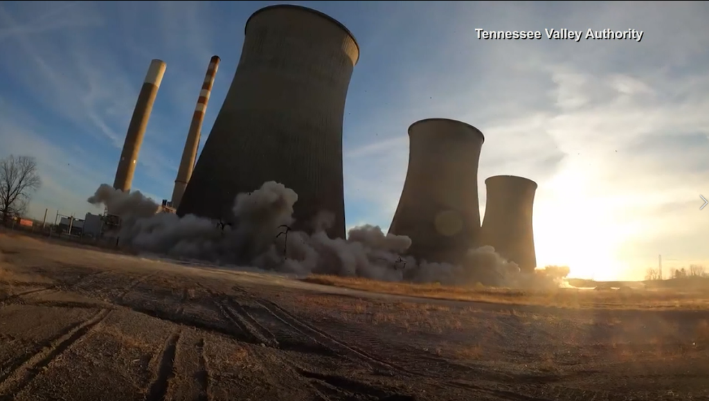 Shuttered Bowling Green Coal Plant Implosion