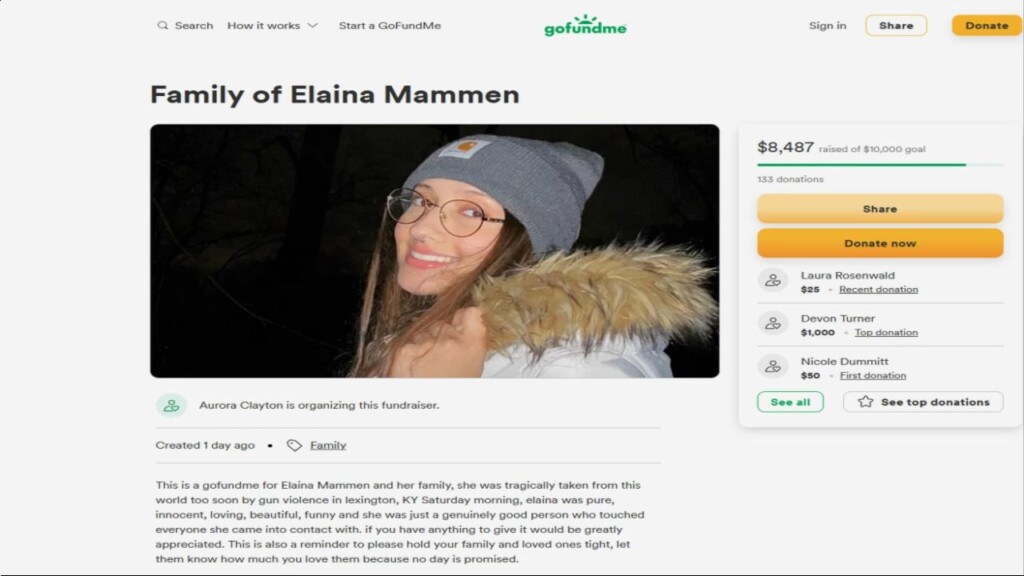 Elaina Mammen Killed, Annie Brown Live 12/13/2022