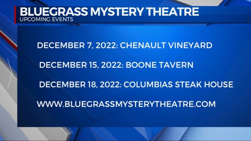 Bluegrass Mystery Theatre: Twas The Night Before Murder 12/6/2022