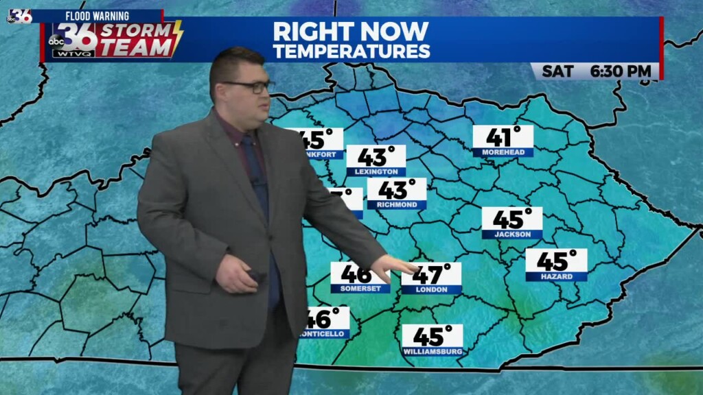 Jordan's Saturday 6:30pm Forecast