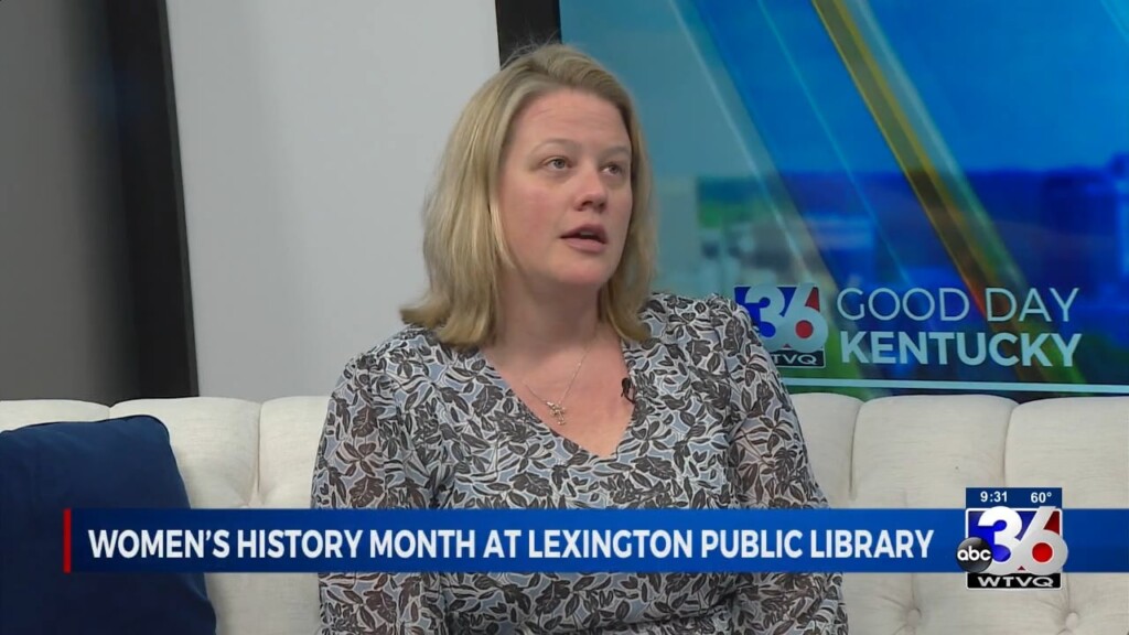 Lexington Public Library's Anne Donworth: Women's History Month At Lexington Public Libraries 3/1/2023