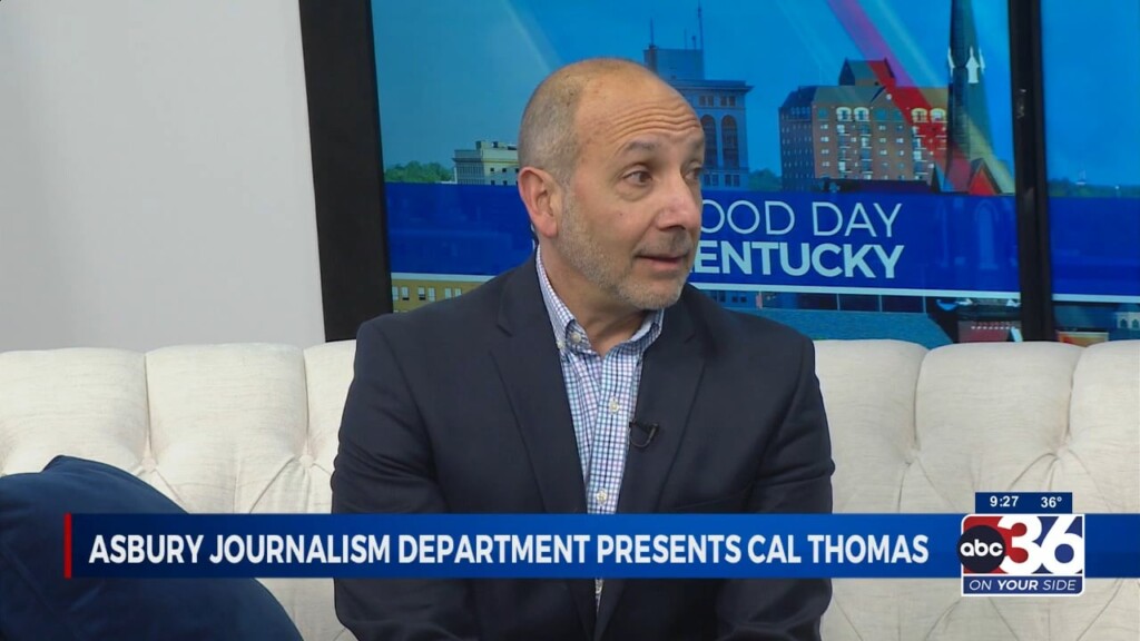 Asbury Journalism Department Presents Cal Thomas With Guest, Professor Rich Manieri 3/16/2023